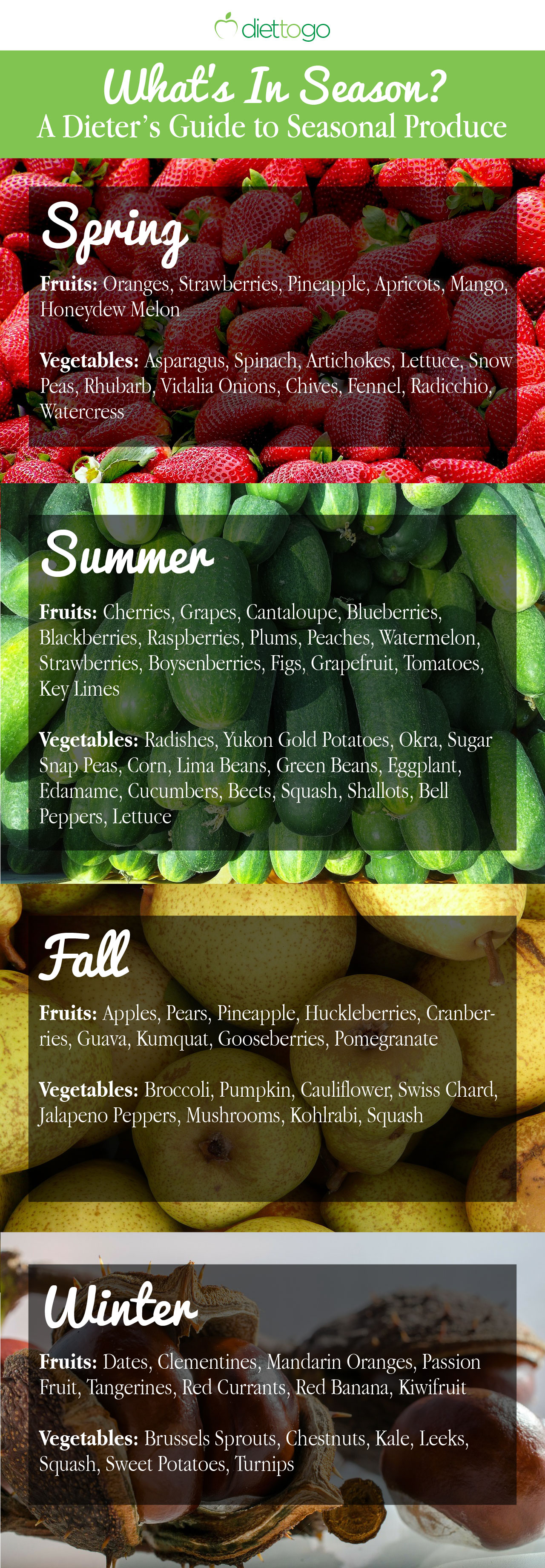 What's in season? A Dieter's Guide to Seasonal Produce